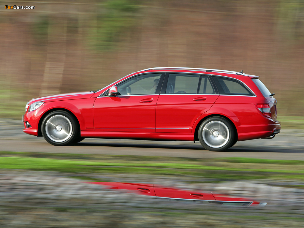 Images of Mercedes-Benz C 220 CDI Sport Estate UK-spec (S204) 2008–11 (1024 x 768)