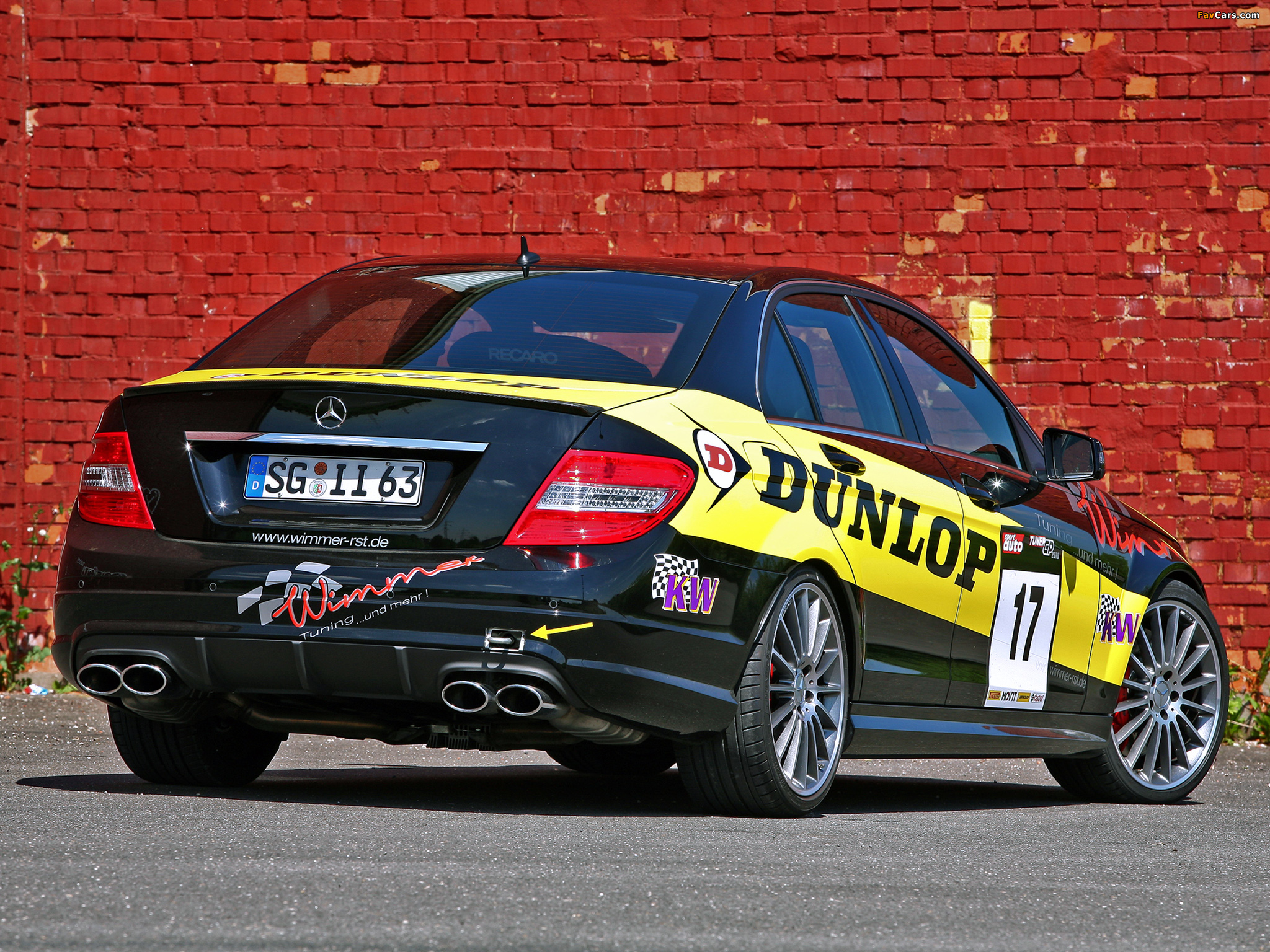 Images of Wimmer RS Mercedes-Benz C 63 AMG Dunlop-Performance (W204) 2010 (2048 x 1536)