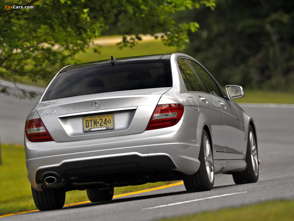 Images of Mercedes-Benz C 250 AMG Sports Package US-spec (W204) 2011 (1024 x 768)