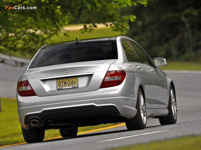 Images of Mercedes-Benz C 250 AMG Sports Package US-spec (W204) 2011 (640 x 480)