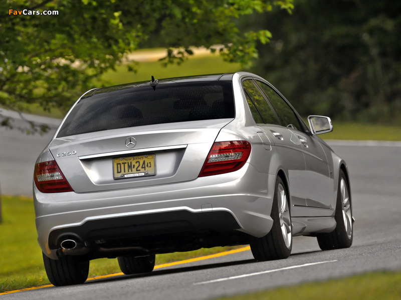 Images of Mercedes-Benz C 250 AMG Sports Package US-spec (W204) 2011 (800 x 600)