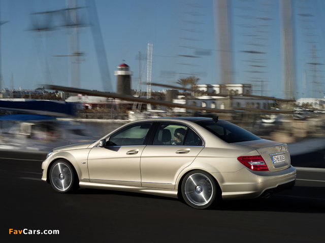Images of Mercedes-Benz C 350 AMG Sports Package (W204) 2011 (640 x 480)