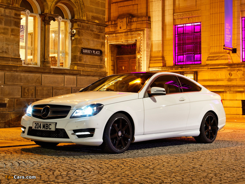 Images of Mercedes-Benz C 220 CDI Coupe UK-spec (C204) 2011 (800 x 600)