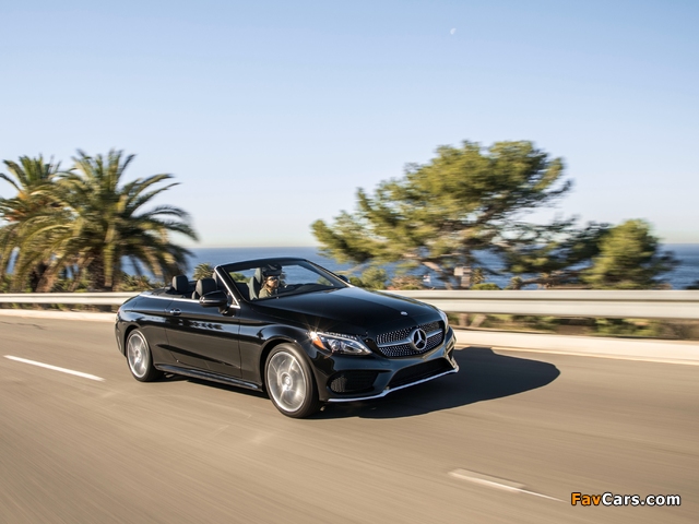 Images of Mercedes-Benz C 300 4MATIC Cabriolet AMG Line North America (C205) 2016 (640 x 480)