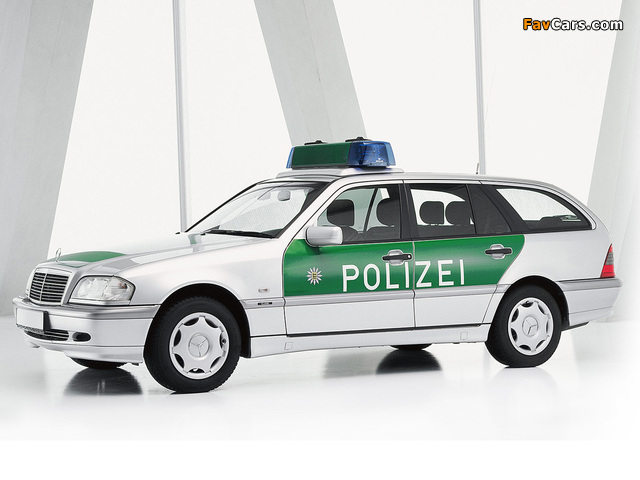 Mercedes-Benz C 220 Polizei (S202) 1996–2000 wallpapers (640 x 480)