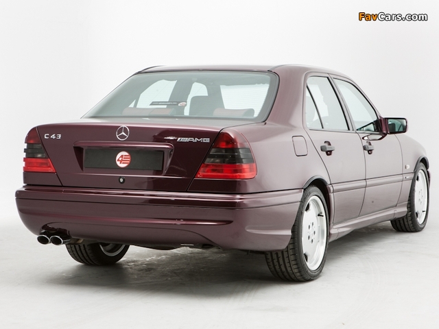 Mercedes-Benz C 43 AMG UK-spec (W202) 1997–2000 wallpapers (640 x 480)