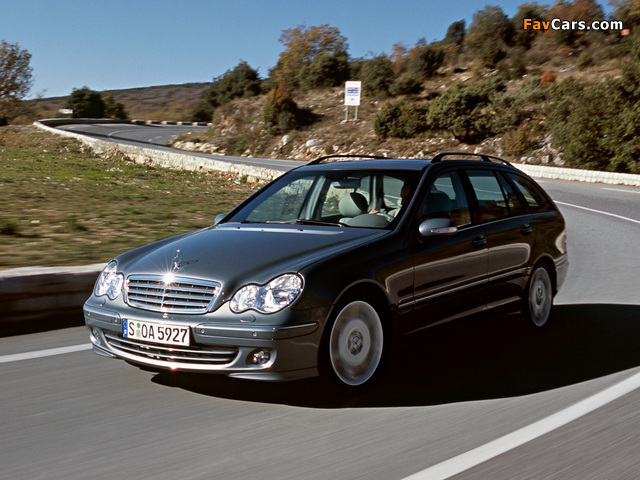 Mercedes-Benz C 200 CGI Estate (S203) 2001–07 images (640 x 480)