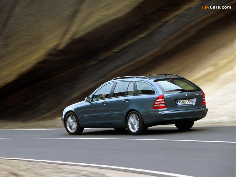 Mercedes-Benz C 200 Kompressor Estate (S203) 2001–07 images (800 x 600)