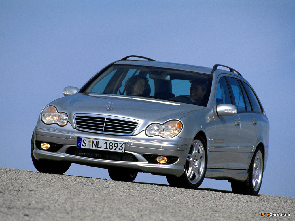 Mercedes-Benz C 32 AMG Estate (S203) 2001–04 images (1024 x 768)