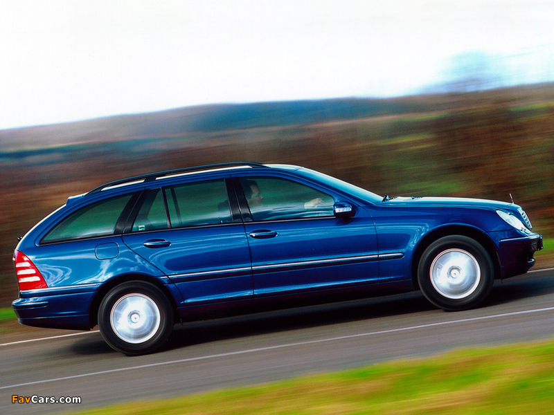 Mercedes-Benz C 200 Kompressor Estate UK-spec (S203) 2001–07 photos (800 x 600)