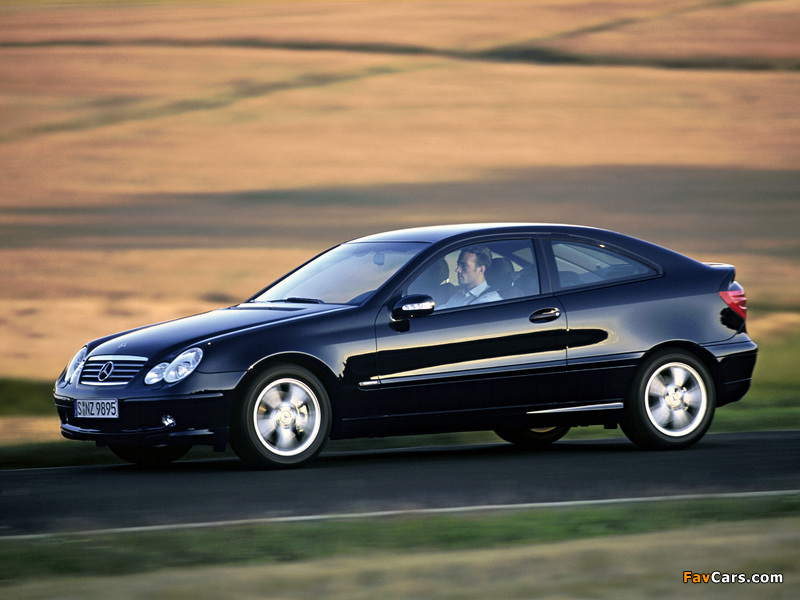 Mercedes-Benz C 320 Sportcoupe (C203) 2001–05 wallpapers (800 x 600)