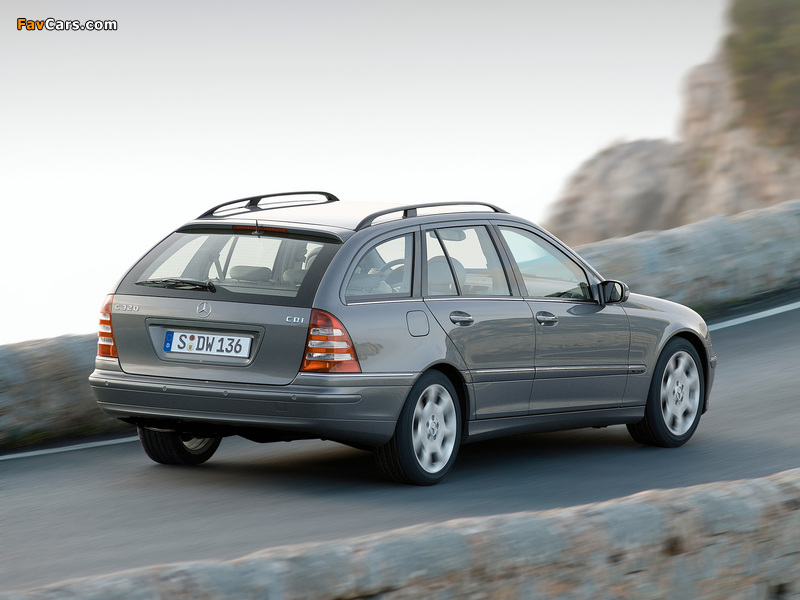 Mercedes-Benz C 320 CDI Estate (S203) 2002–07 wallpapers (800 x 600)