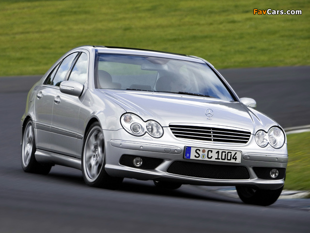 Mercedes-Benz C 55 AMG (W203) 2004–07 images (640 x 480)