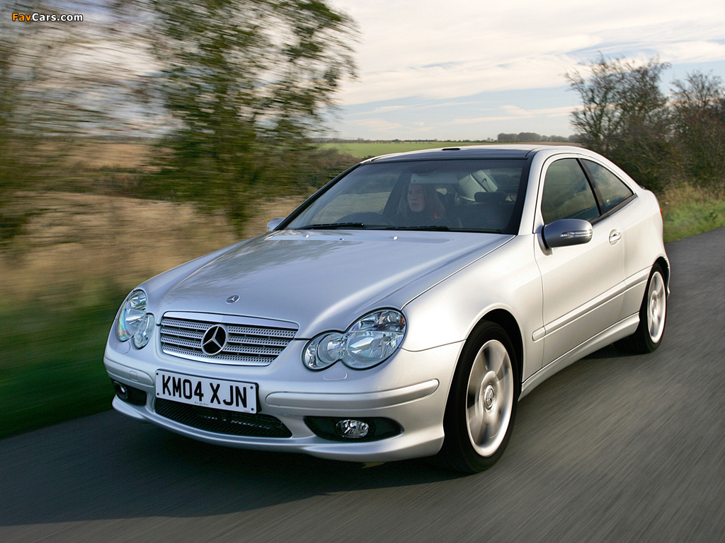 Mercedes-Benz C 320 Sportcoupe UK-spec (C203) 2005–07 pictures (1024 x 768)