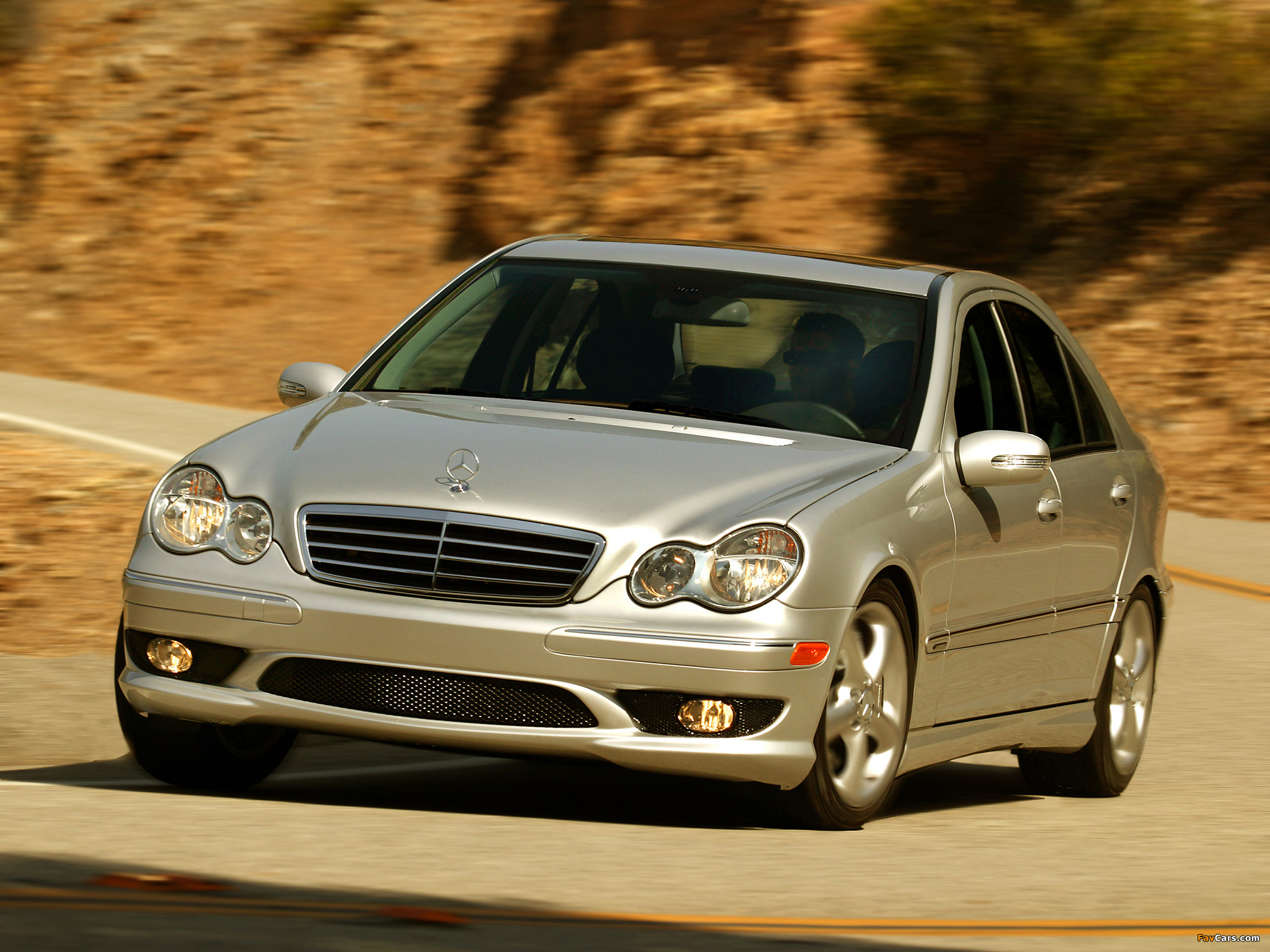 Mercedes-Benz C 280 Sports Package US-spec (W203) 2005–07 pictures (2048 x 1536)