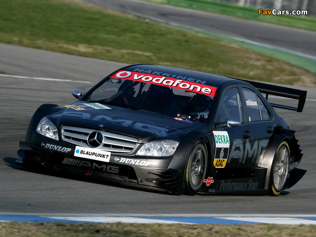 Mercedes-Benz C AMG DTM (W204) 2007–10 wallpapers (640 x 480)