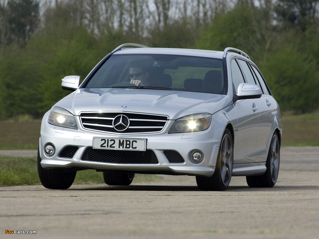 Mercedes-Benz C 63 AMG Estate UK-spec (S204) 2008–11 pictures (1024 x 768)