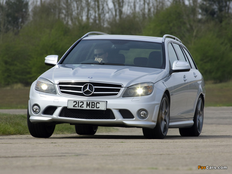 Mercedes-Benz C 63 AMG Estate UK-spec (S204) 2008–11 pictures (800 x 600)
