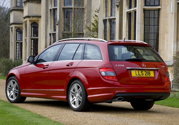 Mercedes-Benz C 220 CDI Sport Estate UK-spec (S204) 2008–11 pictures