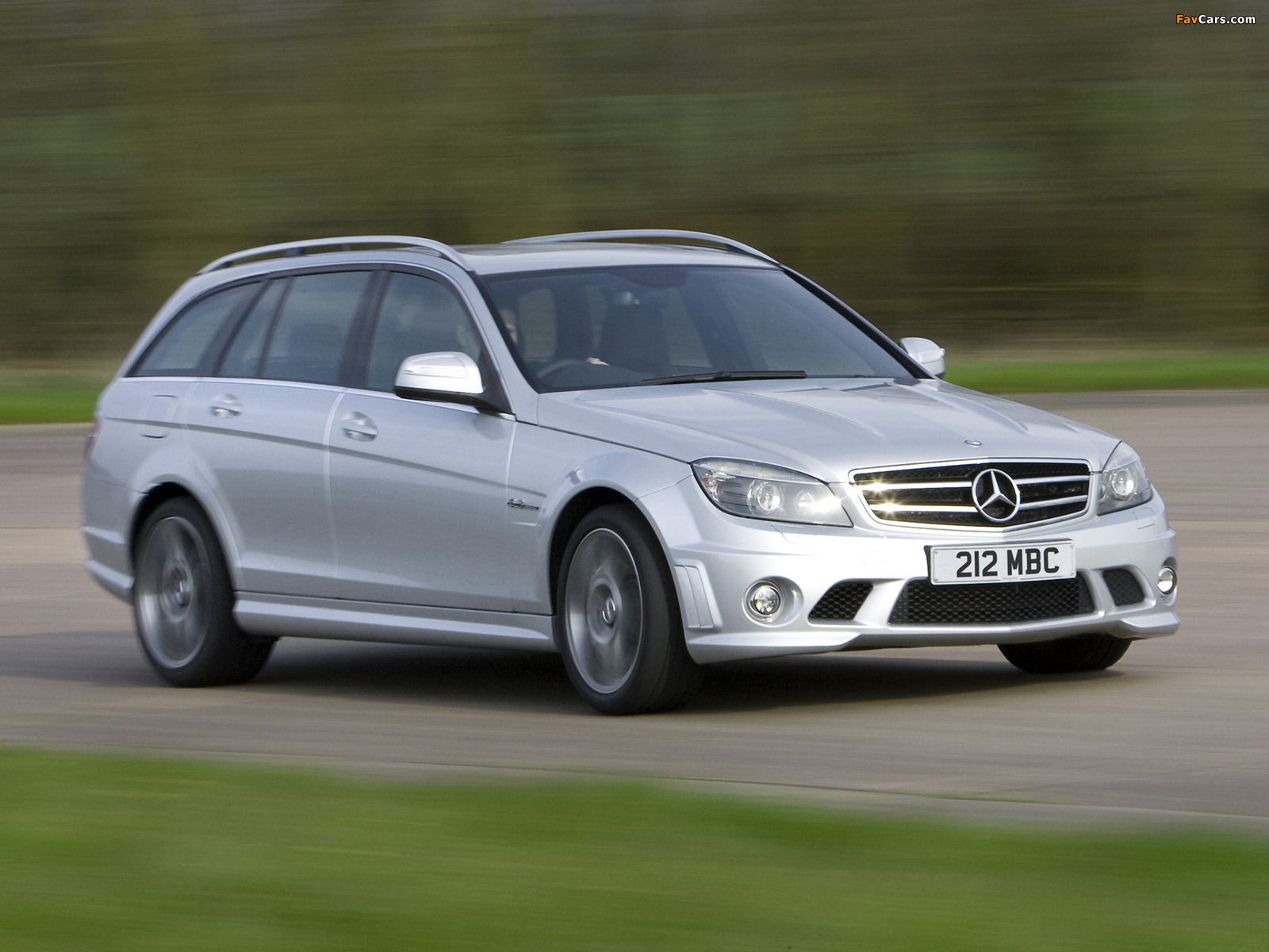 Mercedes-Benz C 63 AMG Estate UK-spec (S204) 2008–11 wallpapers (1600 x 1200)