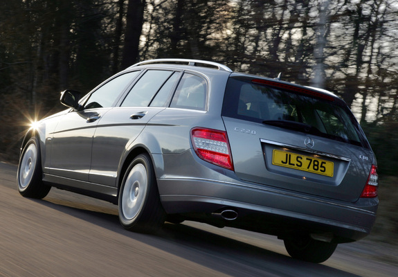 Mercedes-Benz C 220 CDI Estate UK-spec (S204) 2008–11 wallpapers