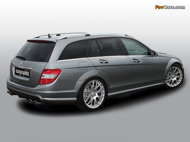 Cargraphic Mercedes-Benz C 63 AMG Estate (S204) 2010–11 wallpapers (640 x 480)