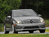 Mercedes-Benz C 300 Sport US-spec (W204) 2010–11 wallpapers