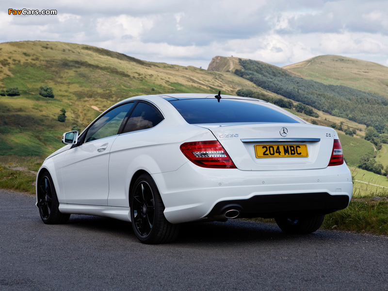 Mercedes-Benz C 220 CDI Coupe UK-spec (C204) 2011 images (800 x 600)