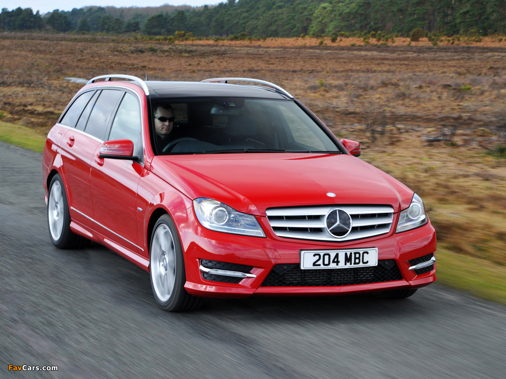 Mercedes-Benz C 250 CDI AMG Sports Package Estate UK-spec (S204) 2011 images (1024 x 768)