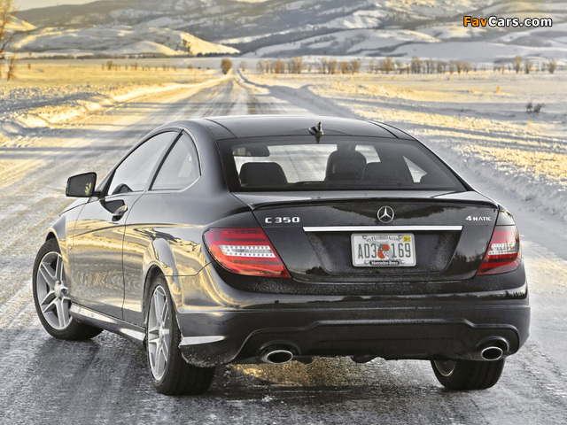 Mercedes-Benz C 350 4MATIC Coupe US-spec (C204) 2011 images (640 x 480)