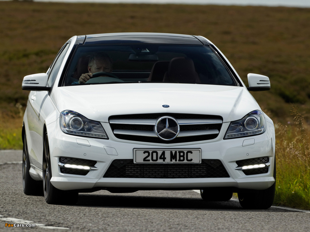 Mercedes-Benz C 220 CDI Coupe UK-spec (C204) 2011 images (1024 x 768)