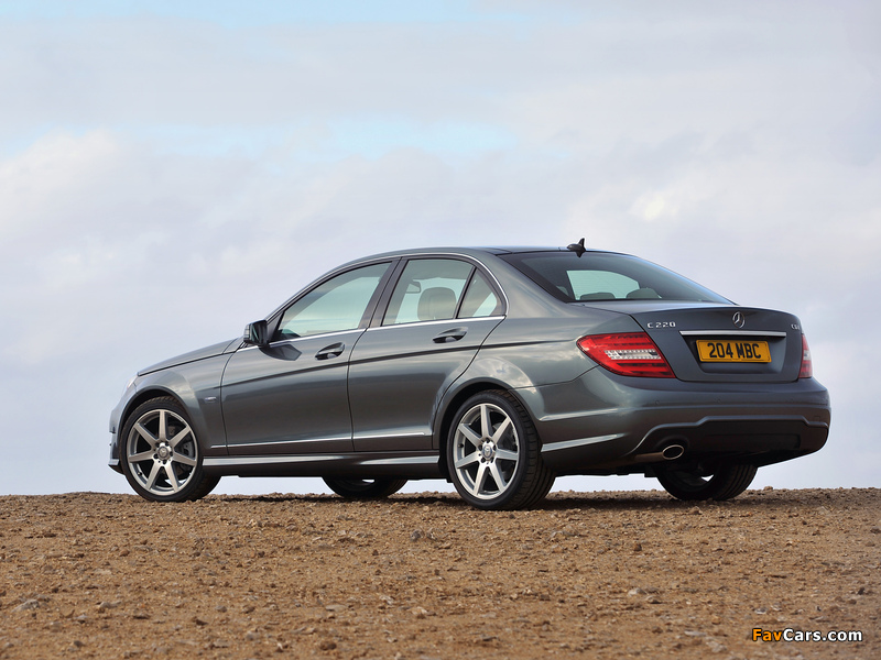 Mercedes-Benz C 220 CDI AMG Sports Package UK-spec (W204) 2011 images (800 x 600)