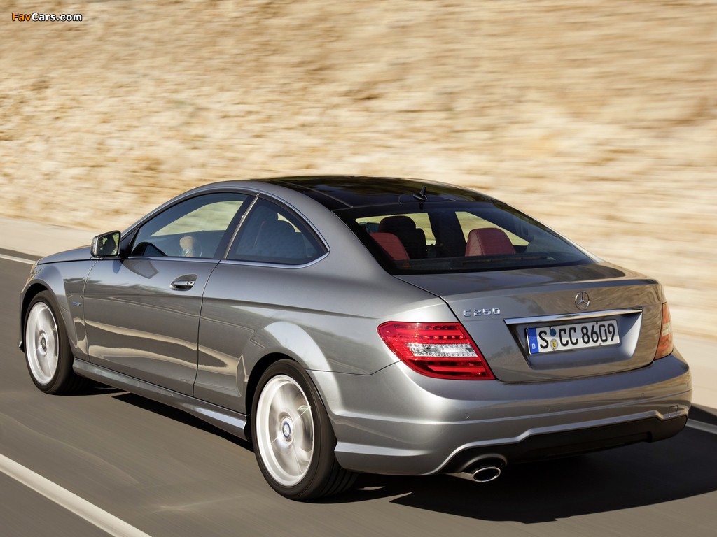 Mercedes-Benz C 250 Coupe (C204) 2011 pictures (1024 x 768)