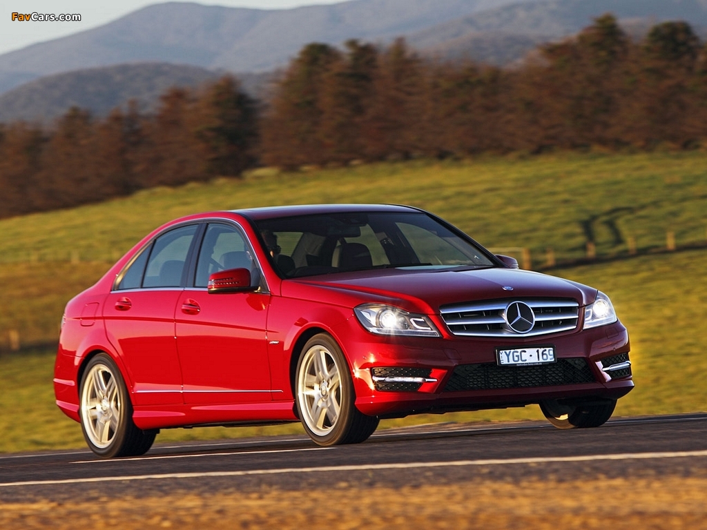 Mercedes-Benz C 250 AMG Sports Package AU-spec (W204) 2011 wallpapers (1024 x 768)