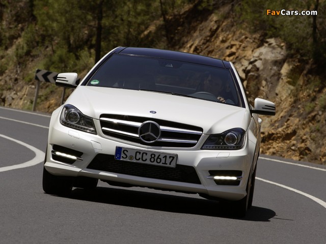 Mercedes-Benz C 220 CDI Coupe (C204) 2011 wallpapers (640 x 480)