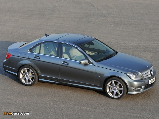 Mercedes-Benz C 220 CDI AMG Sports Package UK-spec (W204) 2011 wallpapers (640 x 480)