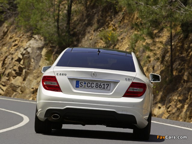 Mercedes-Benz C 220 CDI Coupe (C204) 2011 wallpapers (640 x 480)