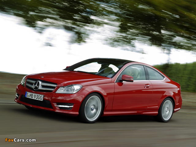 Mercedes-Benz C 350 Coupe (C204) 2011 wallpapers (640 x 480)