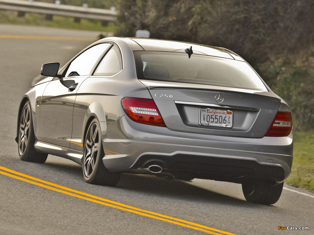 Mercedes-Benz C 250 Coupe Sport US-spec (C204) 2012 photos (1024 x 768)