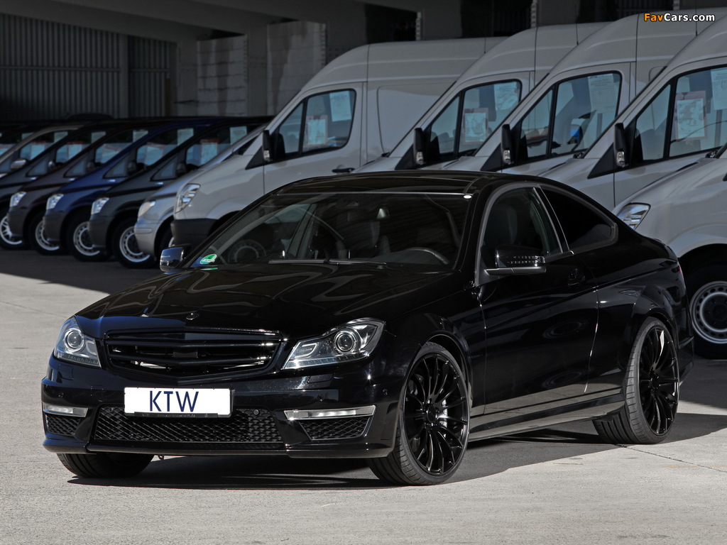 KTW Tuning Mercedes-Benz C 63 AMG Black Daimler (C204) 2013 wallpapers (1024 x 768)