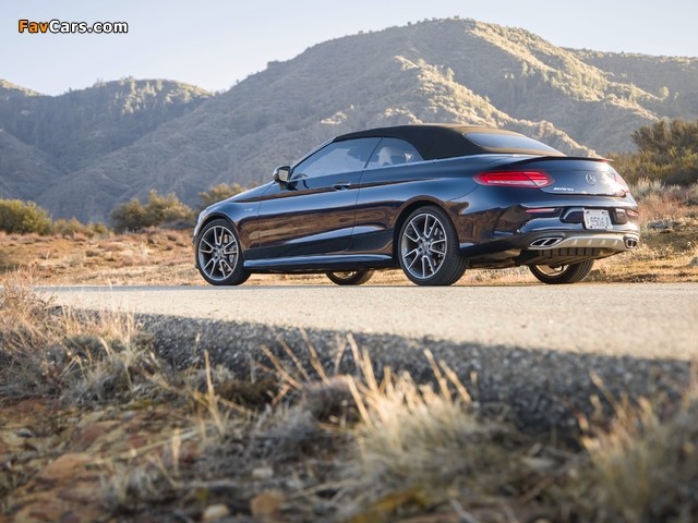 Mercedes-AMG C 43 4MATIC Cabriolet North America (A205) 2016 images (640 x 480)