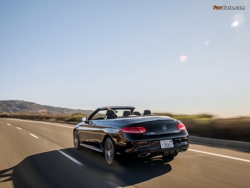 Mercedes-Benz C 300 4MATIC Cabriolet AMG Line North America (C205) 2016 pictures (800 x 600)