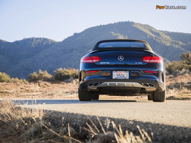 Mercedes-AMG C 43 4MATIC Cabriolet North America (A205) 2016 wallpapers (640 x 480)