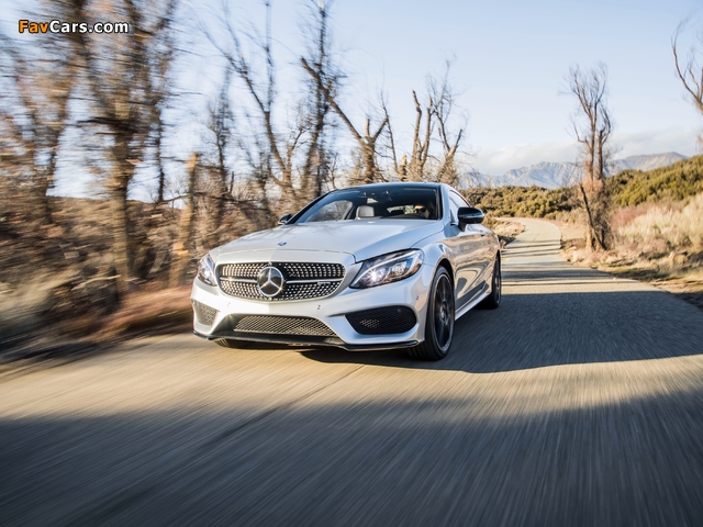 Mercedes-AMG C 43 4MATIC Coupé North America (C205) 2016 wallpapers (640 x 480)