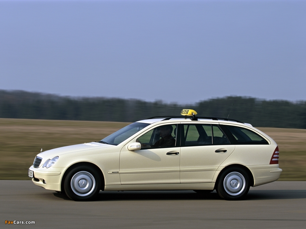 Mercedes-Benz C-Klasse Estate Taxi (S203) 2001–05 wallpapers (1024 x 768)