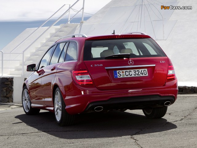 Photos of Mercedes-Benz C 350 CDI AMG Sports Package Estate (S204) 2011 (640 x 480)