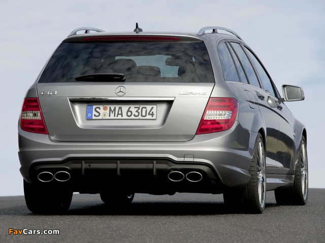 Photos of Mercedes-Benz C 63 AMG Estate (S204) 2011 (640 x 480)