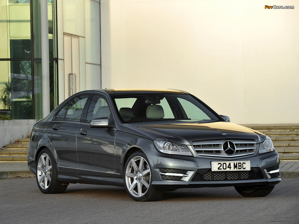 Photos of Mercedes-Benz C 220 CDI AMG Sports Package UK-spec (W204) 2011 (1024 x 768)