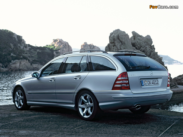 Pictures of Mercedes-Benz C 320 CDI Sport Edition Estate (S203) 2002–07 (640 x 480)