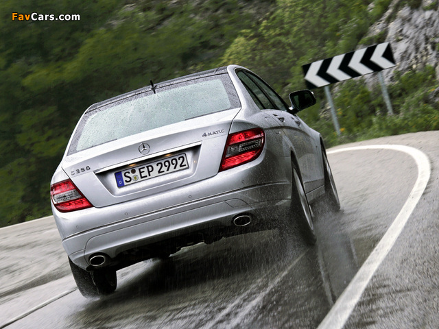 Pictures of Mercedes-Benz C 350 4MATIC (W204) 2007–11 (640 x 480)
